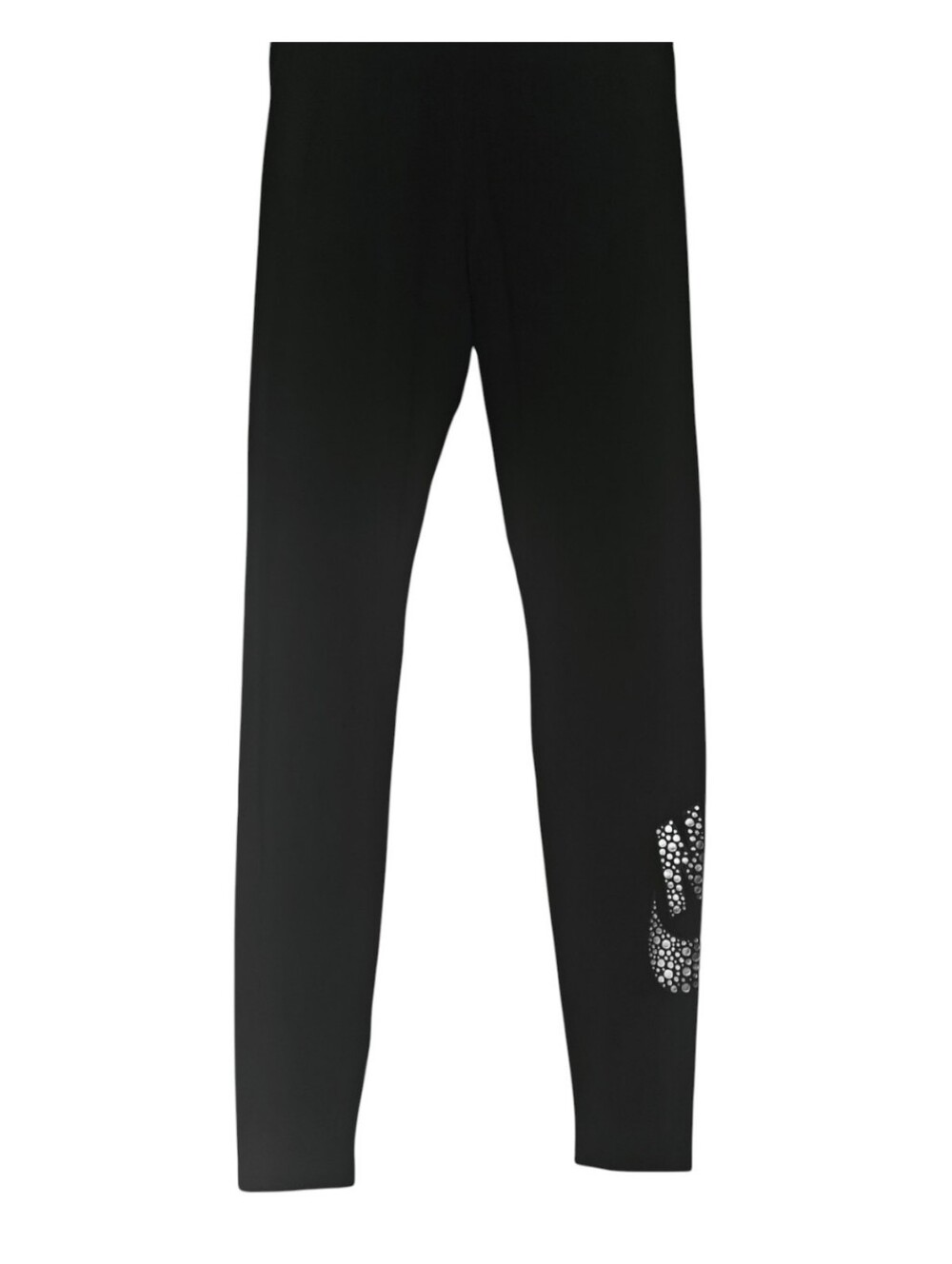 Nike Black Leggings with Rhinestone Pattern Swoosh | Size Small